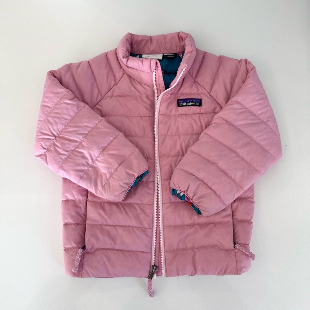 Pink Toddler Patagonia Puffer Jacket Down Sweater 3T